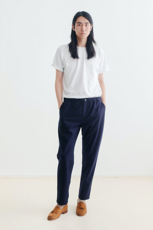 A Kind of Guise Elasticated Wide Trousers Patriot Navy