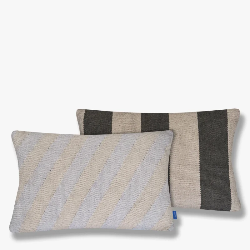 Mette Ditmer Across Kilim Cushion Cover Cover Light Grey