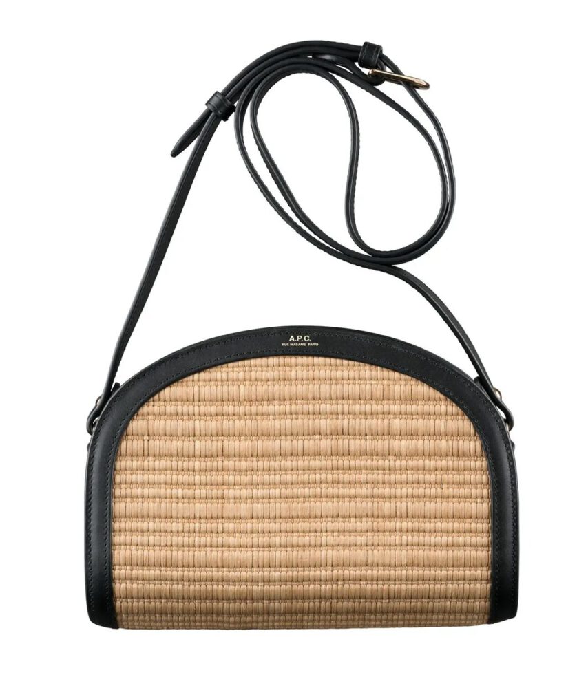 A.P.C. Bag Demi Lune Raffia Black – Bild 2