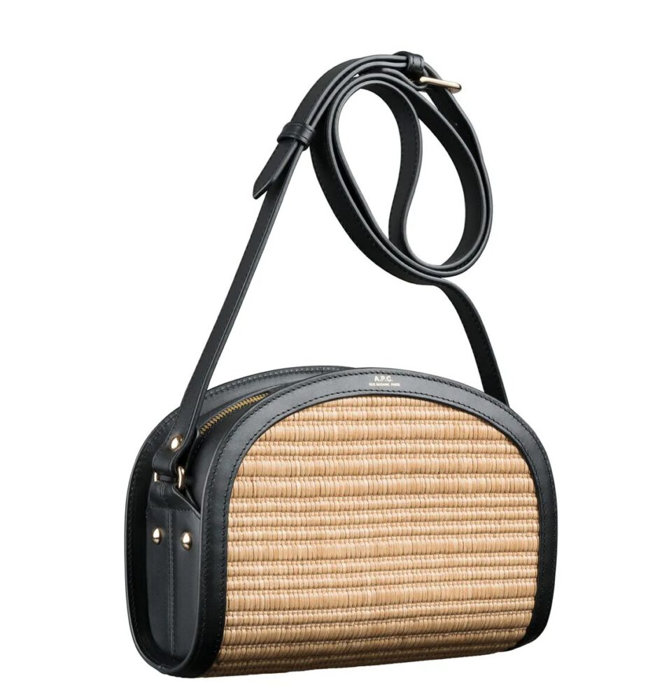 A.P.C. Bag Demi Lune Raffia Black – Bild 3