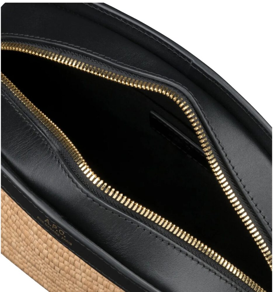 A.P.C. Bag Demi Lune Raffia Black – Bild 4