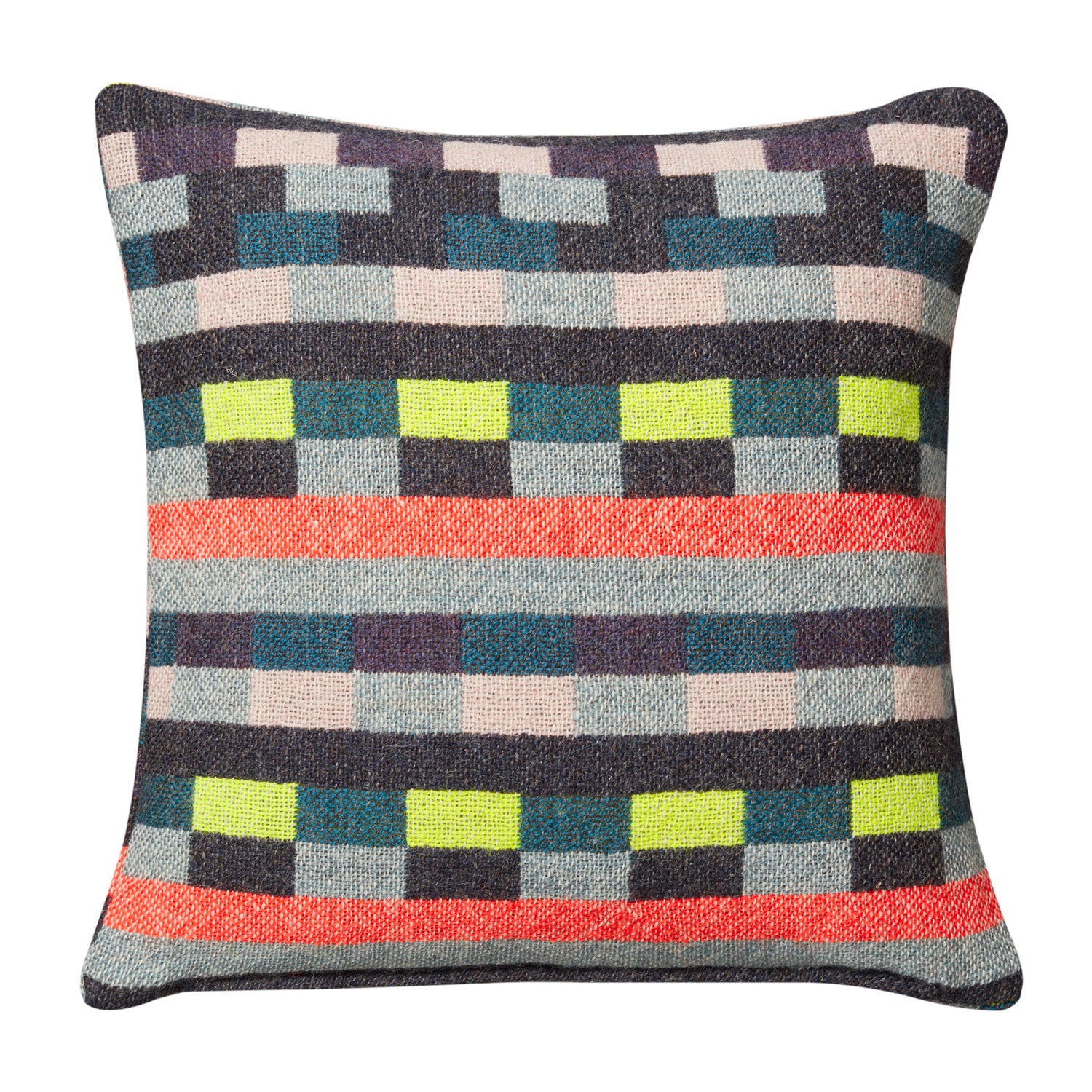 Donna Wilson Glitch Square Woven Cushion - Denim Blue – Bild 2