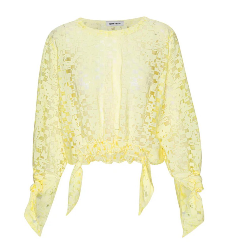 Henrik Vibskov Shirt Full Bulk Blouse Yellow Box – Bild 2