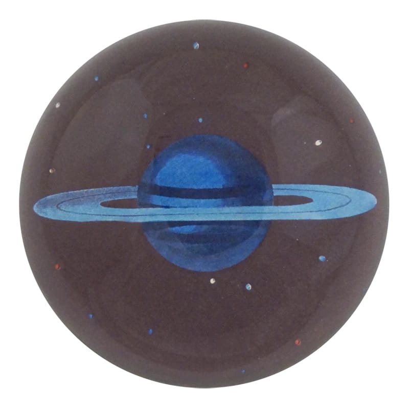 John Derian Briefbeschwerer // Dome Paperweight Blue Flower – Bild 5