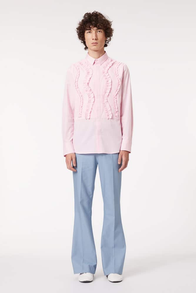 Viktor & Rolf // Wavy Ruffle Shirt Light Pink
