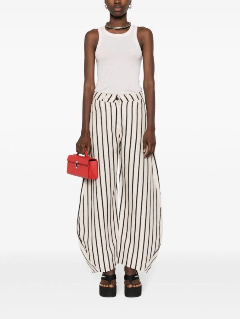 Henrik Vibskov Pipette Pant Creme Black Stripes