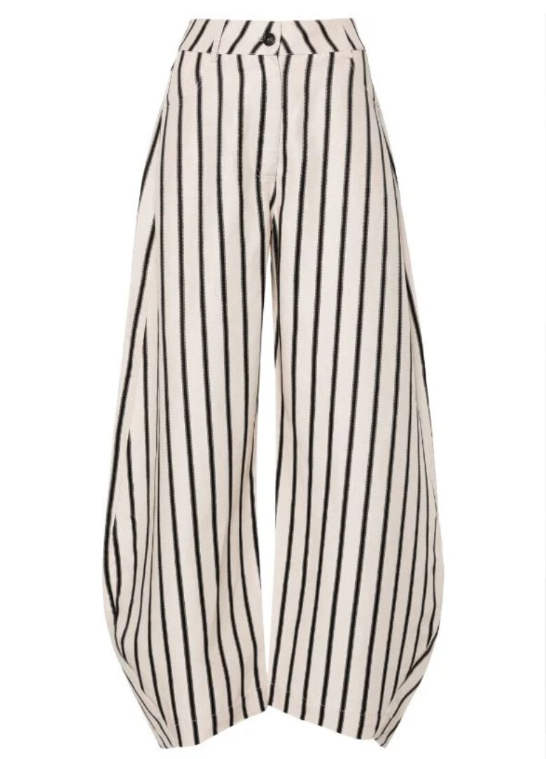 Henrik Vibskov Pipette Pant Creme Black Stripes – Bild 3