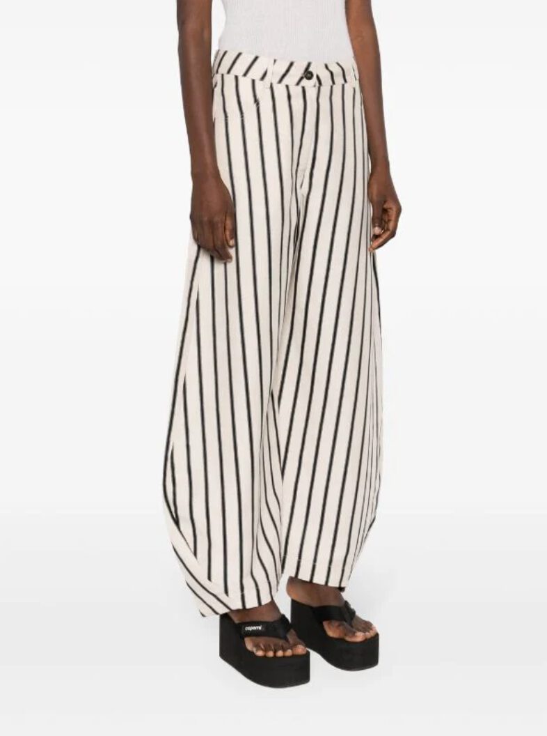 Henrik Vibskov Pipette Pant Creme Black Stripes – Bild 2