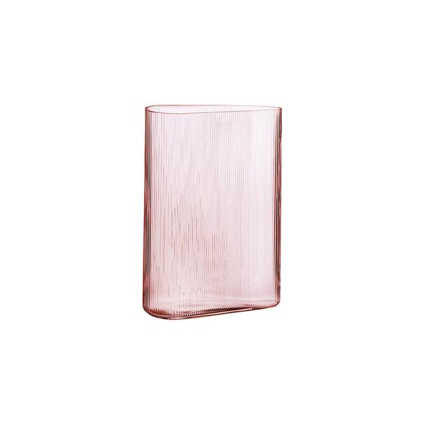 Nude Glass Mist Vase Short Dusty Rose