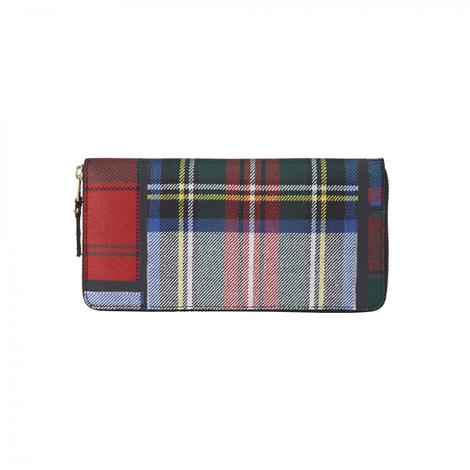 Comme des Garçons Portmonnaie / Wallet Tartan Patchwork SA0110TP Red