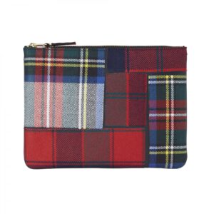 Comme des Garçons Täschchen Tartan Patchwork Red SA5100TP