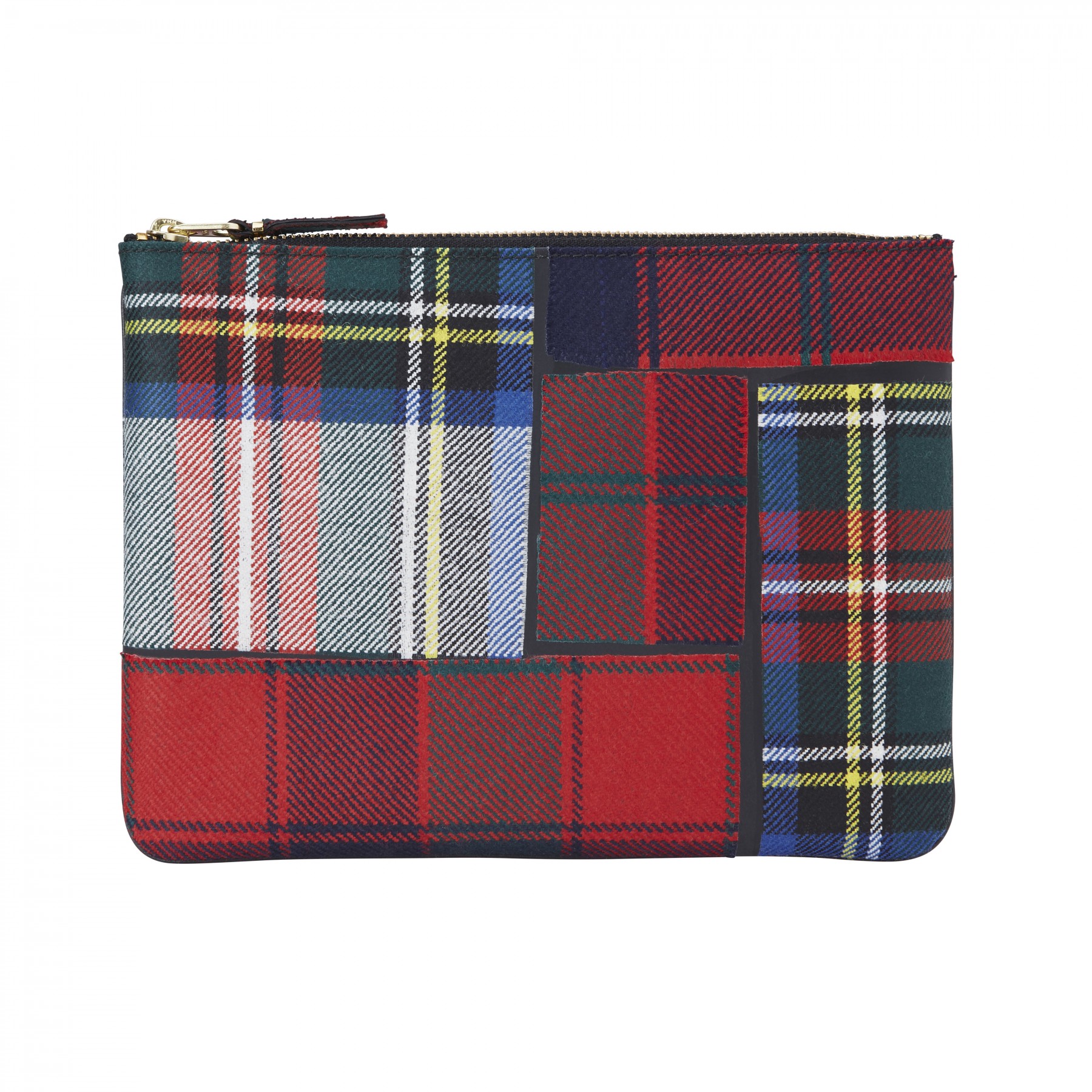 Comme des Garçons Täschchen Tartan Patchwork Red SA5100TP