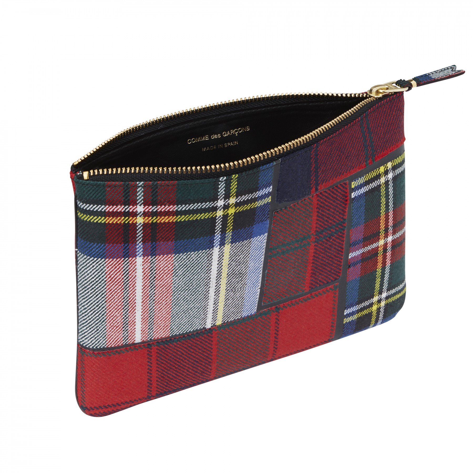 Comme des Garçons Täschchen Tartan Patchwork Red SA5100TP – Bild 2
