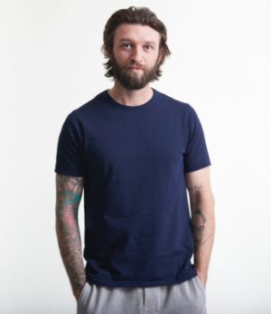 Merz b. Schwanen T-Shirt 1950's Ink Blue