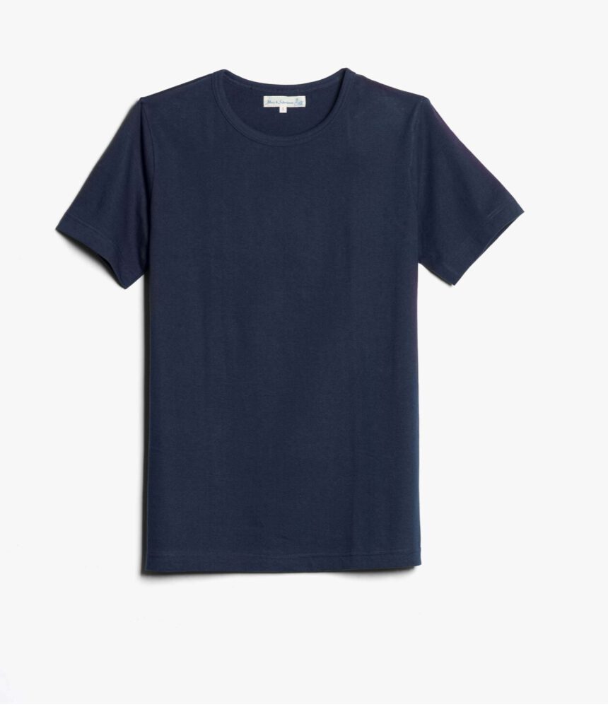 Merz b. Schwanen T-Shirt 1950's Ink Blue – Bild 2