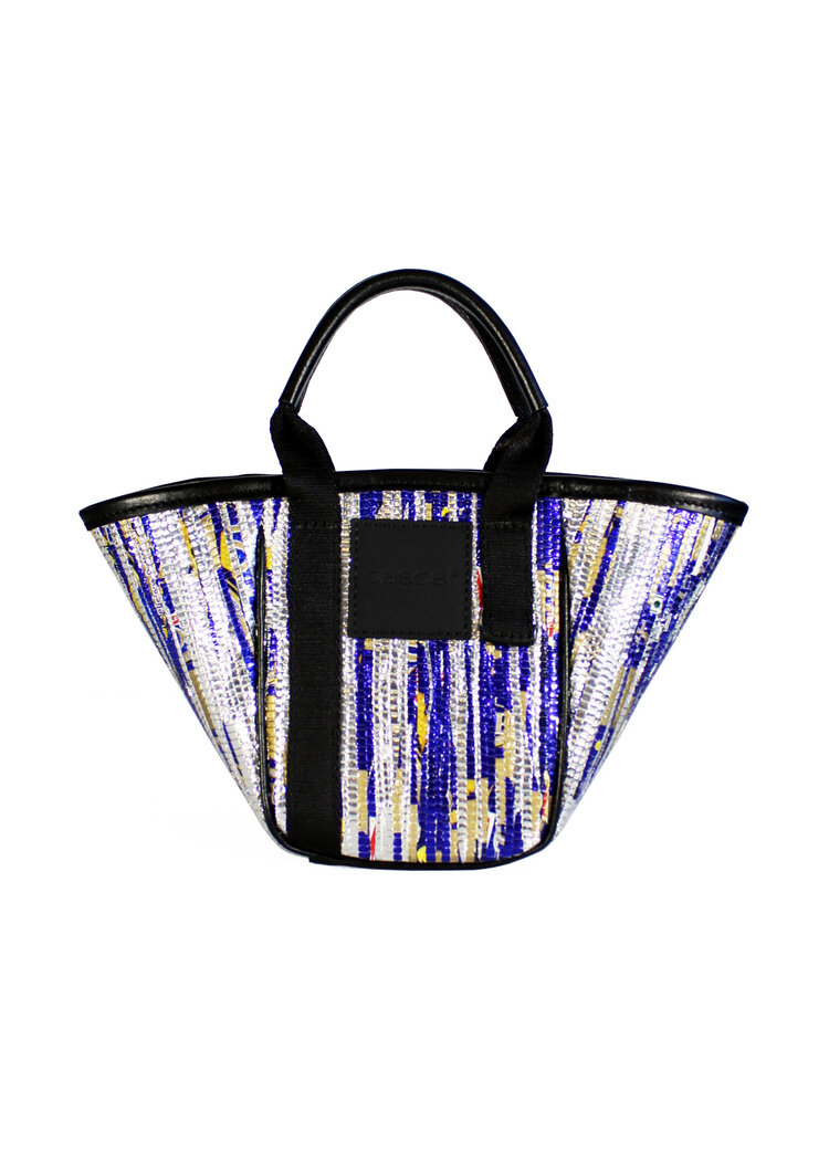 Casc8 Sac Mini Silver/Blue Tasche