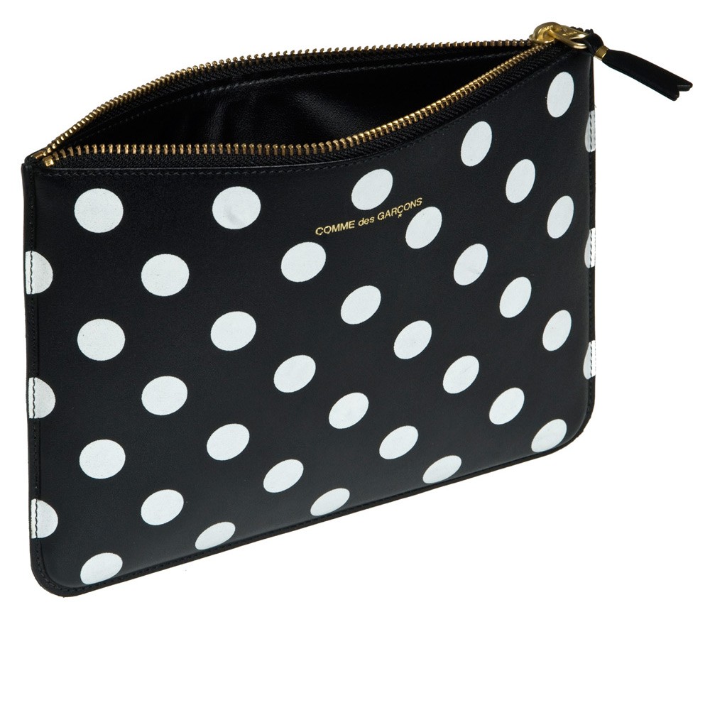 Comme des Garçons Täschchen Polka Dots Printed Black SA5100PD – Bild 2