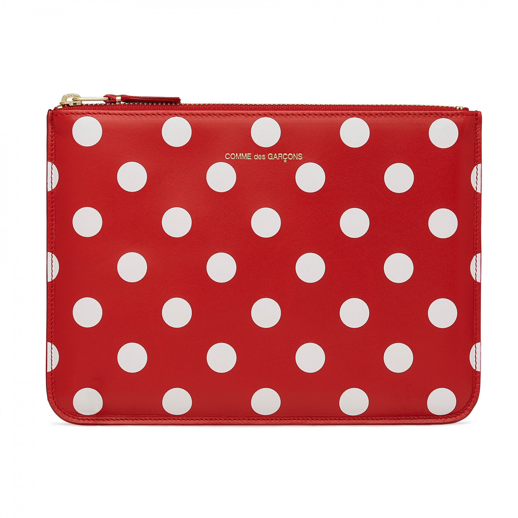 Comme des Garçons Täschchen Polka Dots Printed Red SA5100PD