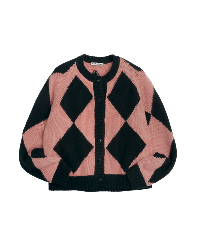 YMC // Atomic Cardigan Black/Pink