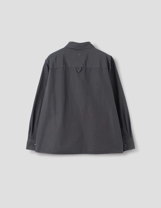 MHL. Swing Shirt Compact Cotton Poplin Asphalt – Bild 2